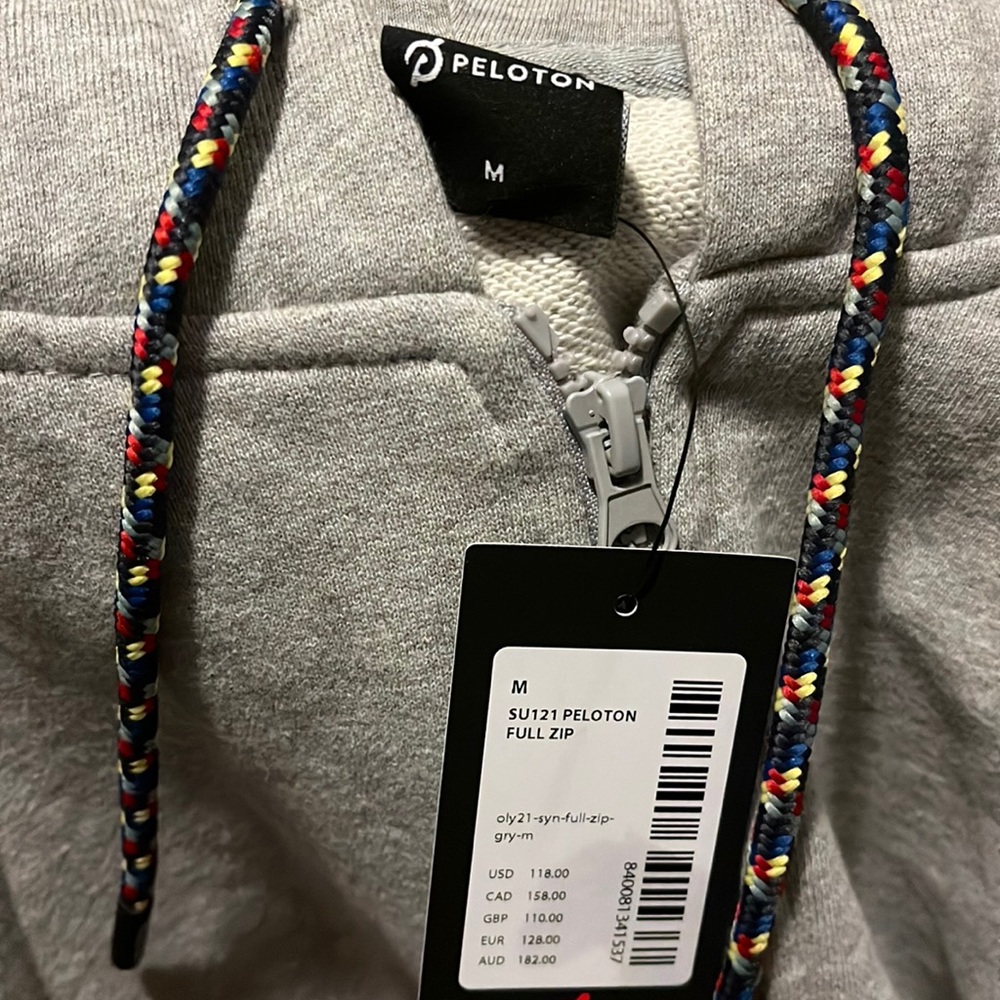 Peloton Medium Zip Up Sweatshirt